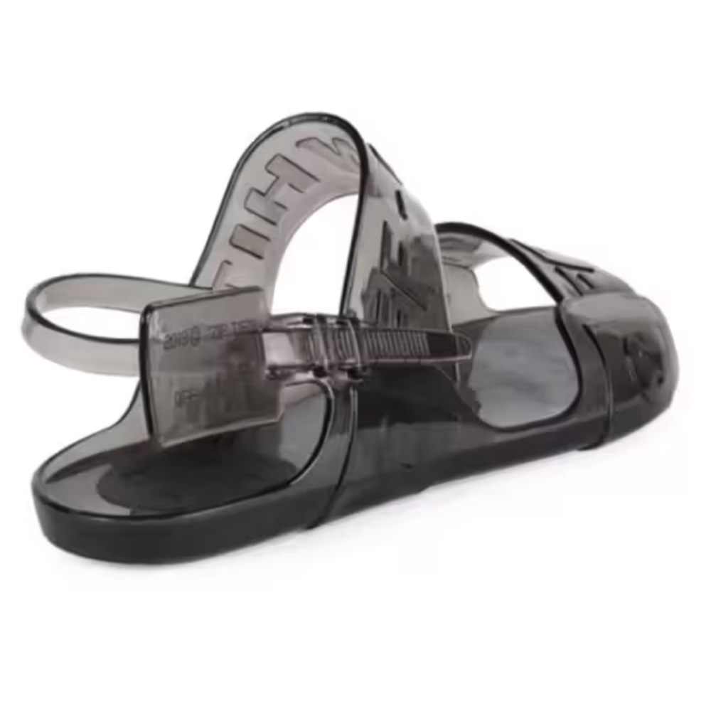 Off White Jelly Sandal - Black Size 9